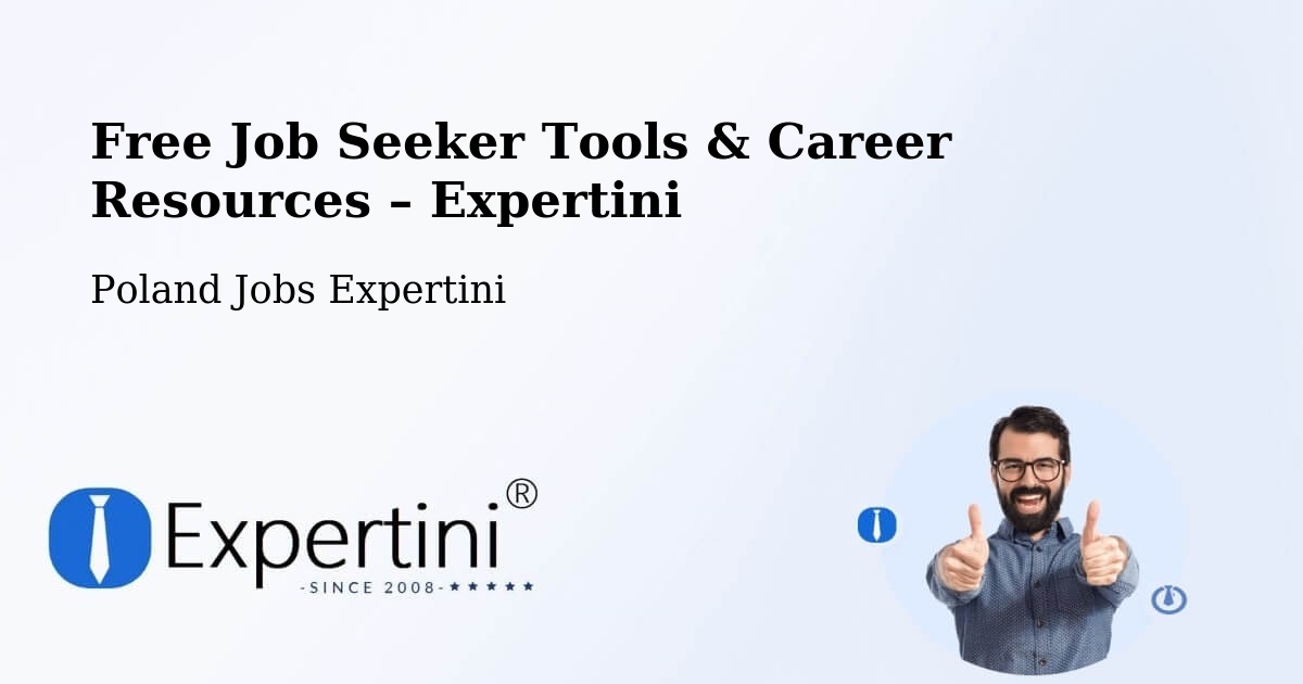 Free Job Seeker Tools & Career Resources – Hel - Hel, Poland Jobs Expertini